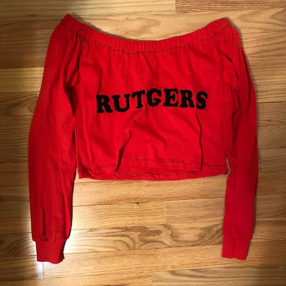 Custom Rutgers University Crop Top - Picture 1 of 1